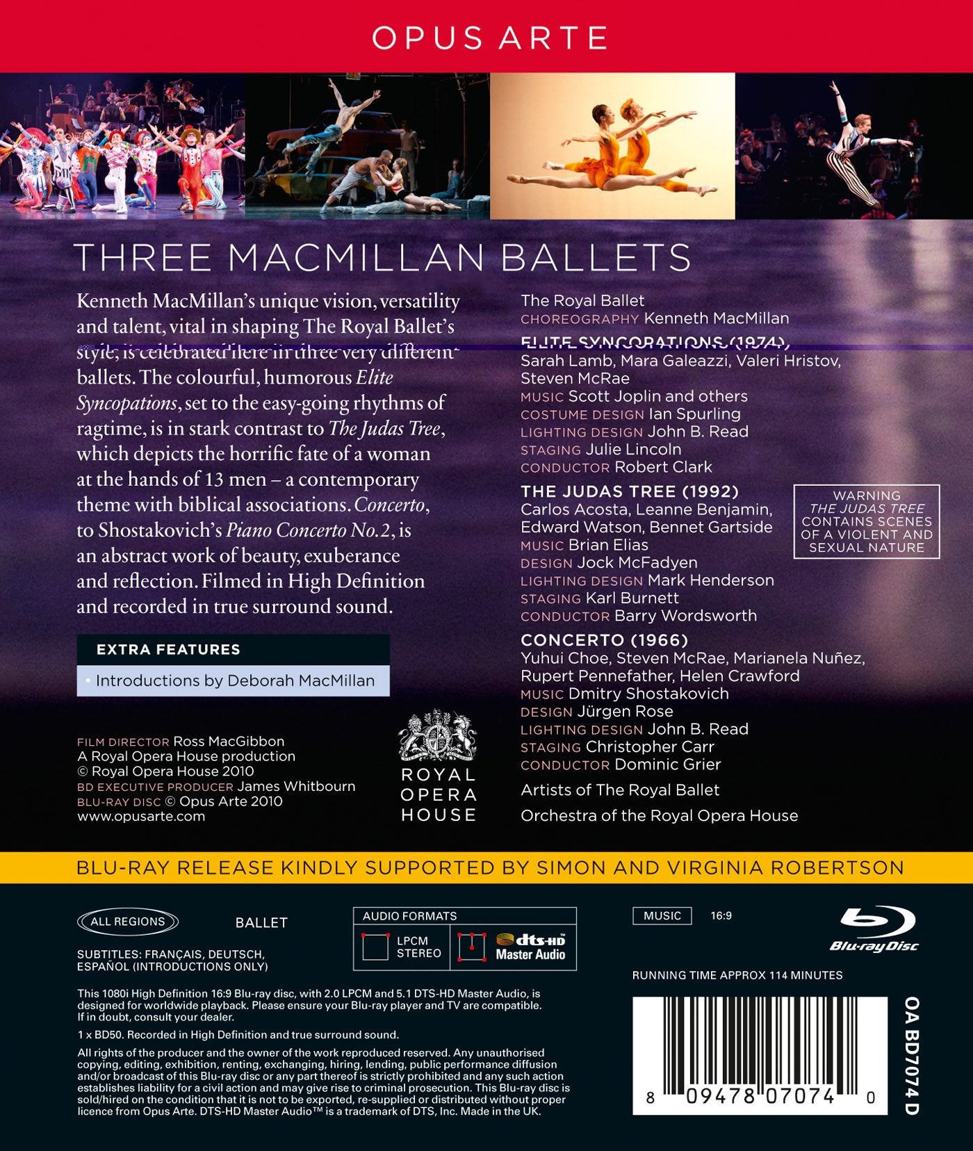 Kenneth MacMillan: Concerto - Elite Syncopations - The Judas