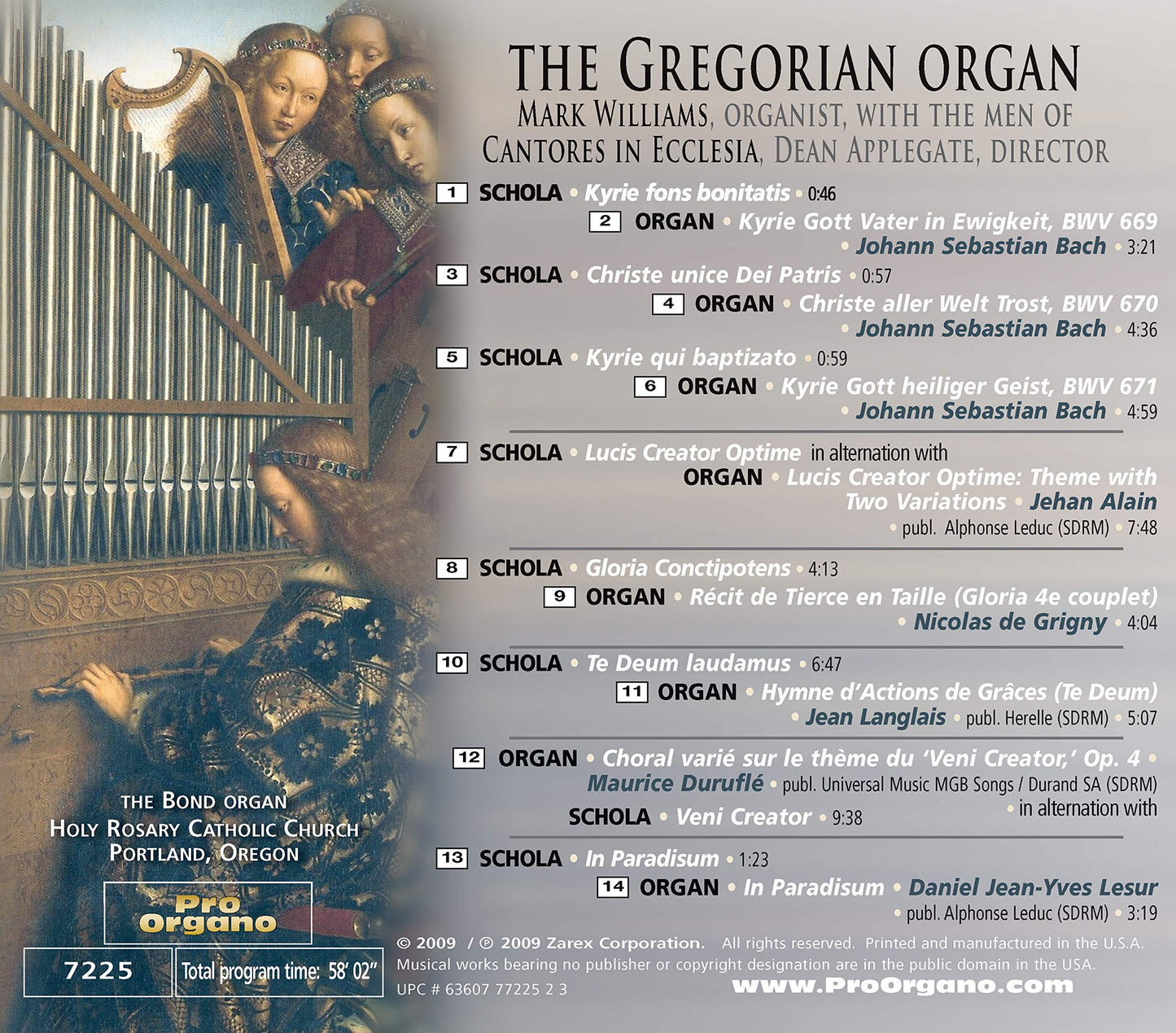 The Gregorian Organ