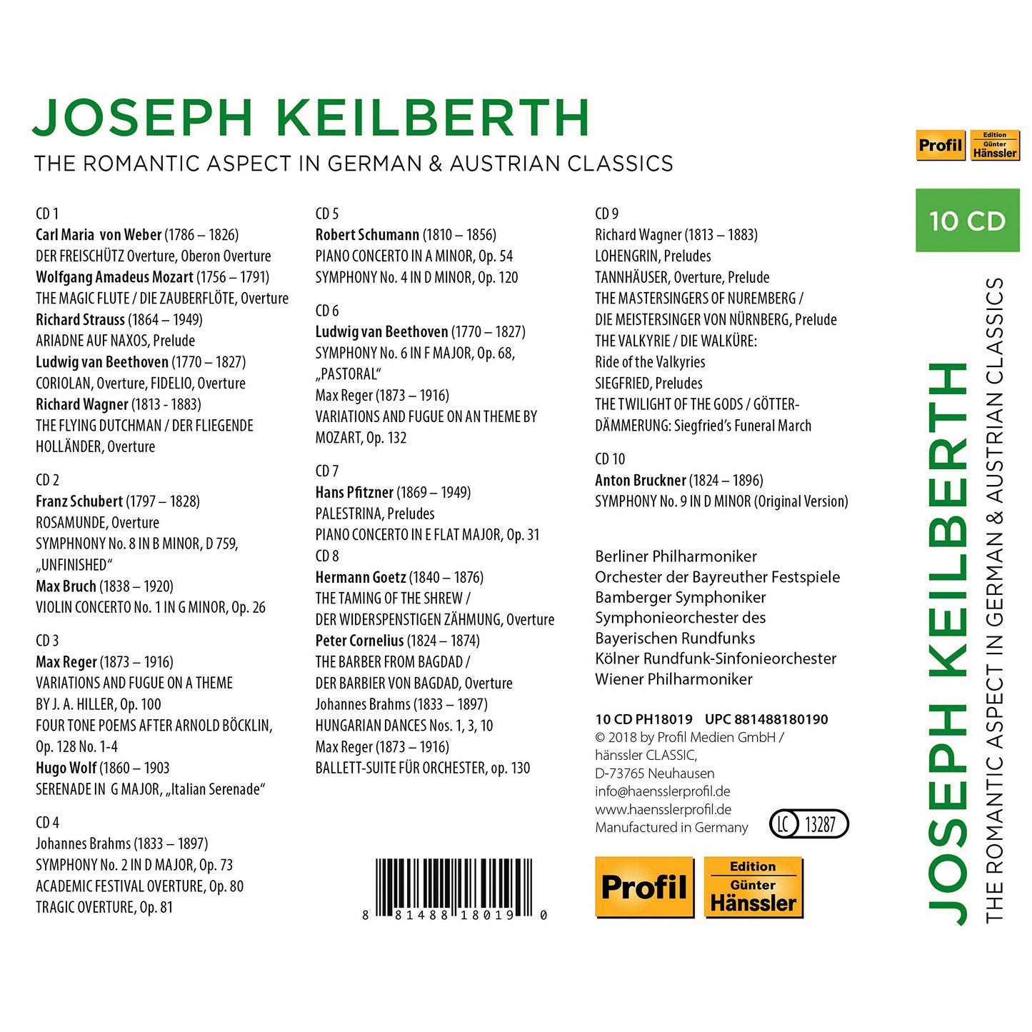 The Romantic Aspect in German & Australian Classics (Live)
