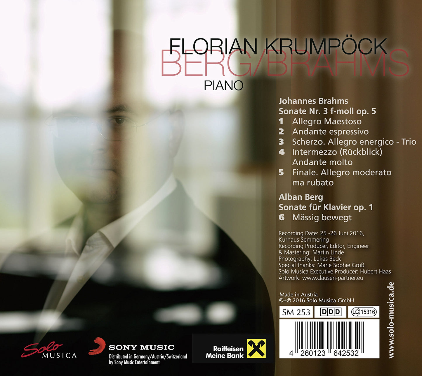 Brahms & Berg: Piano Sonatas