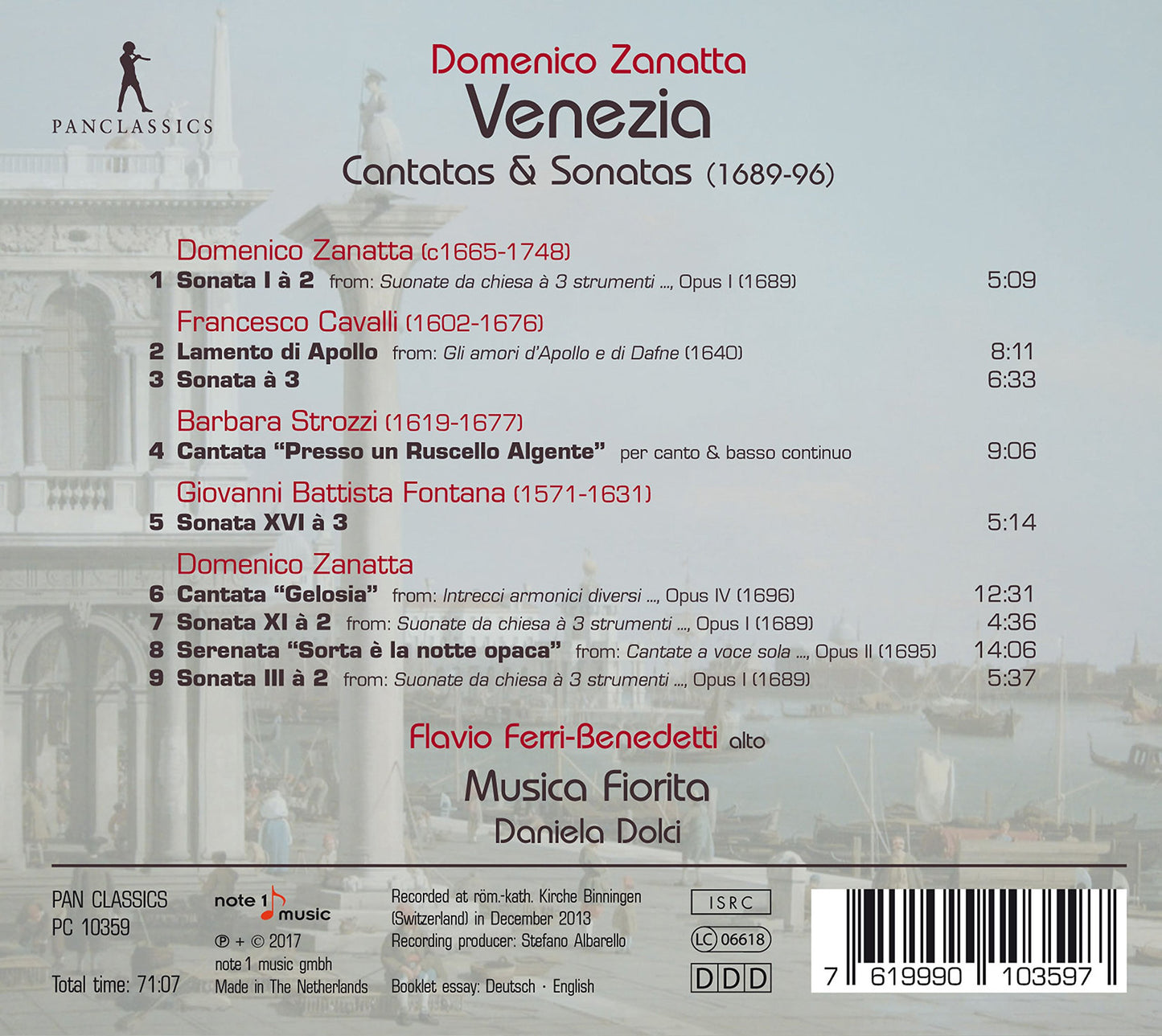Venezia: Cantatas & Sonatas (1689-1696)