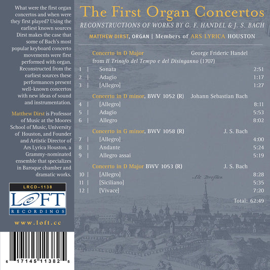 THE FIRST ORGAN CONCERTOS
