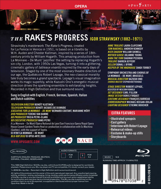 STRAVINSKY, I.: Rake's Progress (The) (La Monnaie - De Munt,