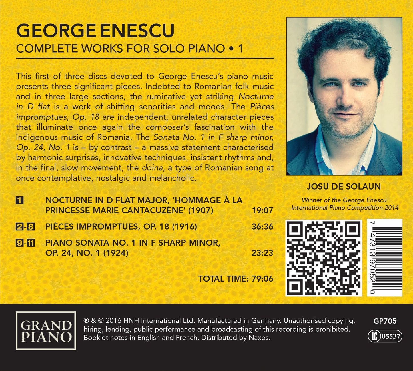 Enescu: Complete Works for Solo Piano, Vol. 1
