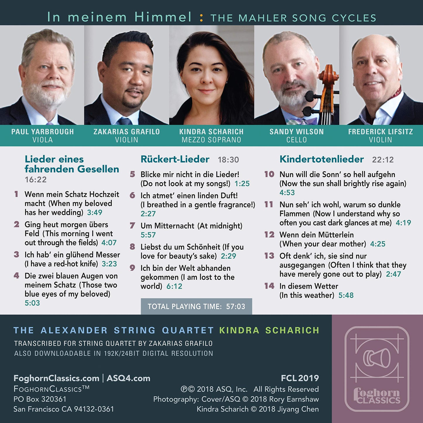 Mahler Song Cycles: In meinem Himmel