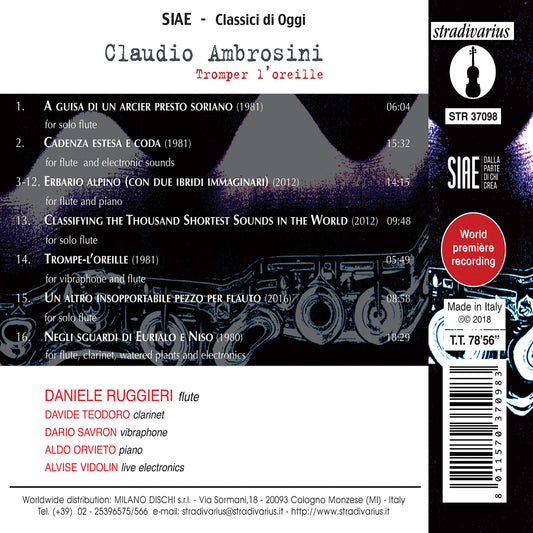 Claudio Ambrosini: Tromper l'oreille – Flute Music