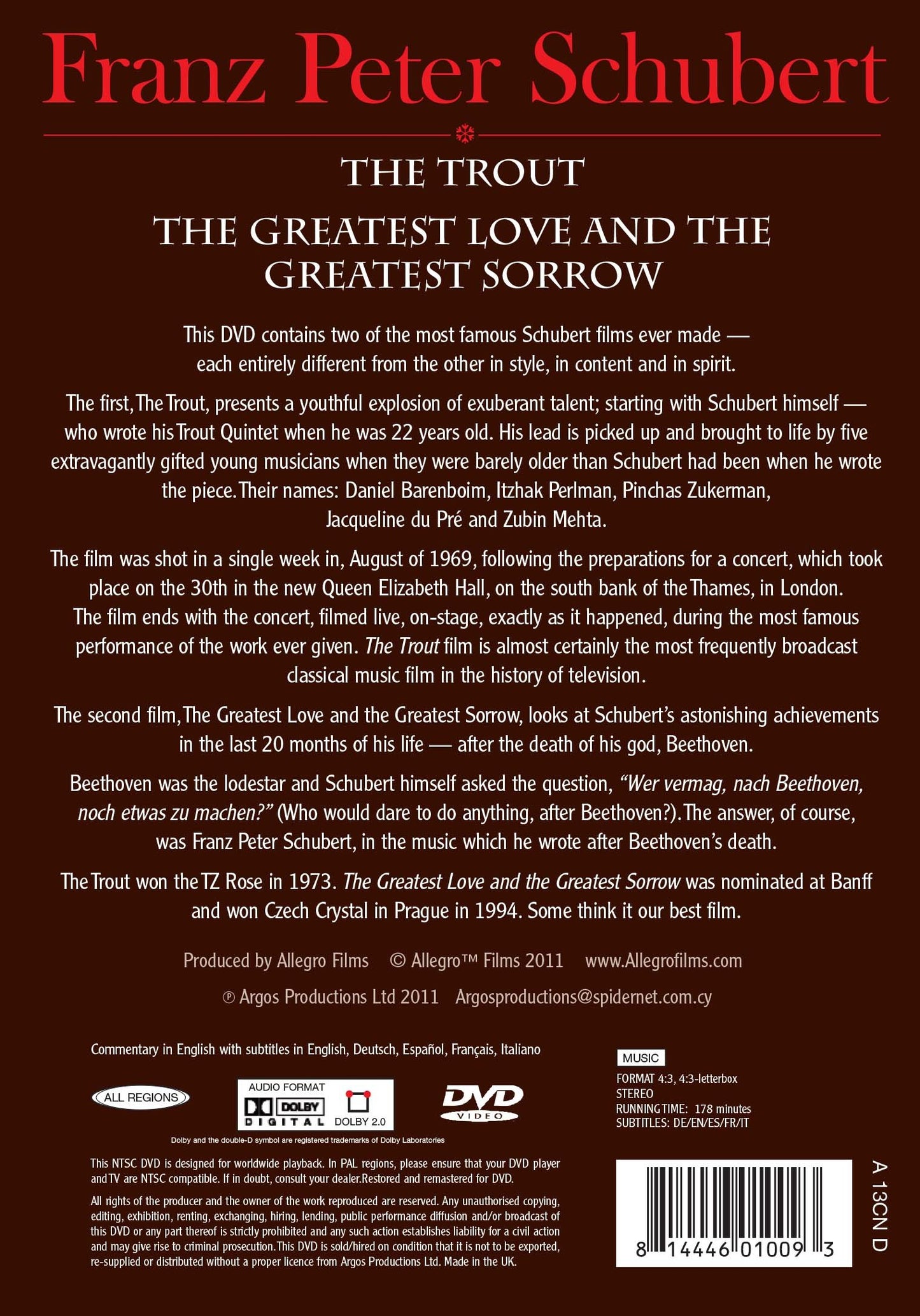 Schubert: The Trout - The Greatest Love and the Greatest Sor