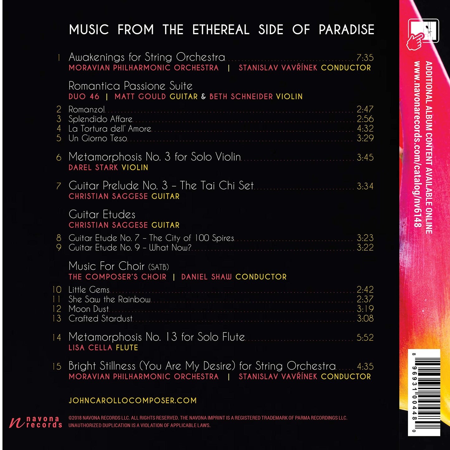 John A. Carollo: Music from the Ethereal Side of Paradise