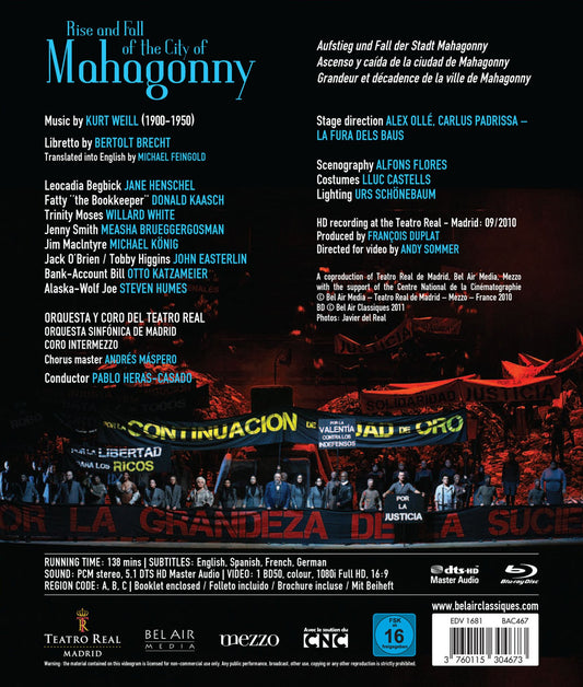 Weill: Rise and Fall of the City of Mahagonny