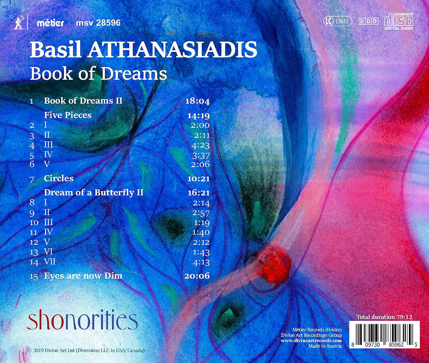 Basil Athanasiadis: Book of Dreams