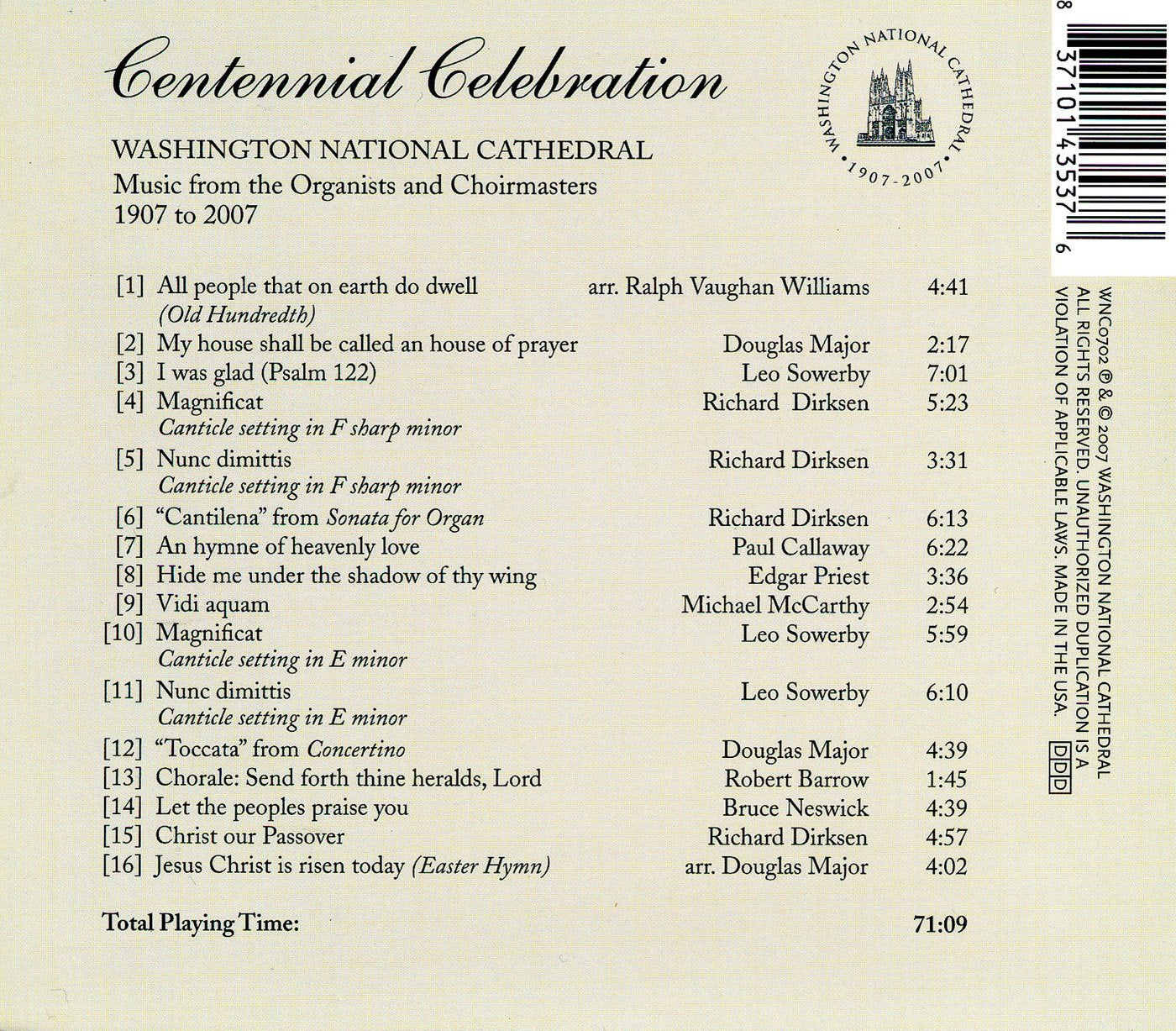 Washington National Cathedral: Centennial Celebration
