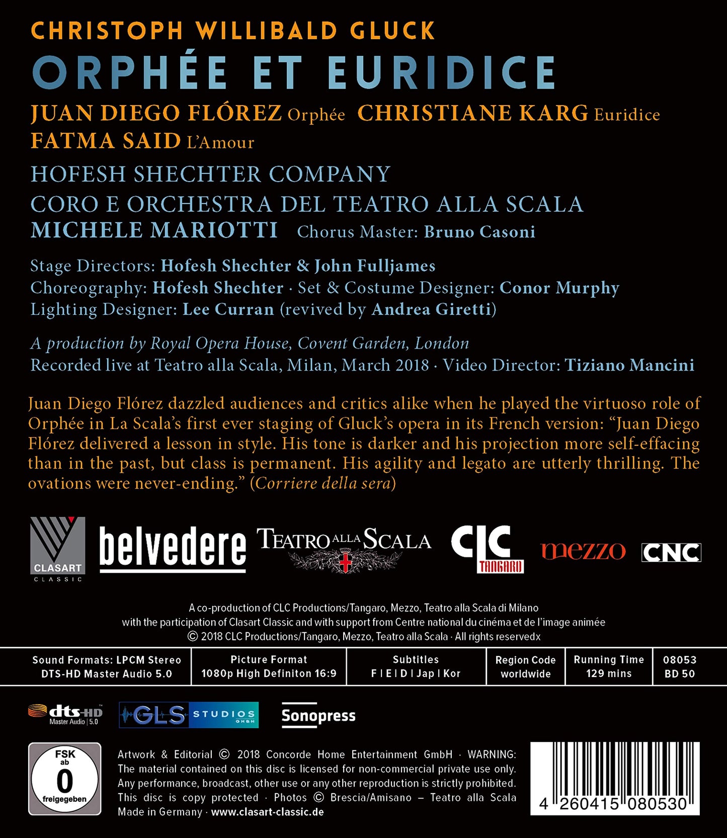 Gluck: Orphée et Euridice