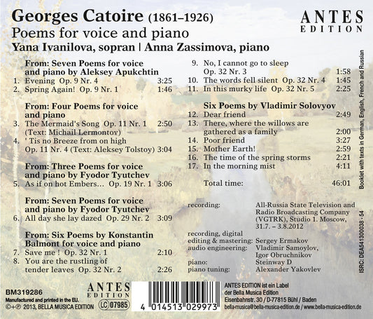 POEMS FOR VOICE AND PIANO