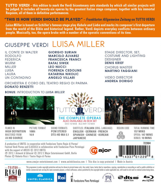 LUISA MILLER (BLURAY)