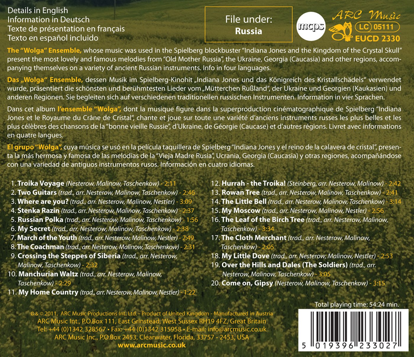 Balalaika Ensemble Wolga: Songs of the Taiga