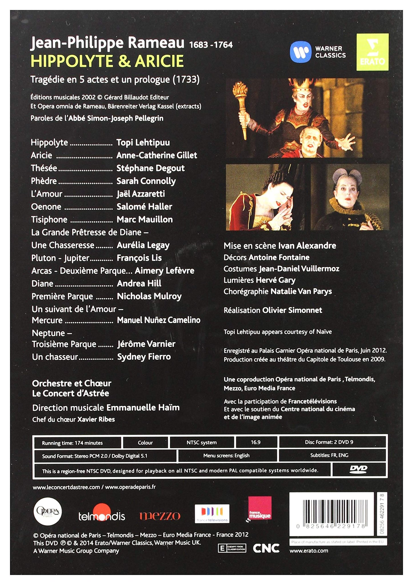 Rameau: Hippolyte et Aricie / Lehtipuu, Connolly, Degout, Haim