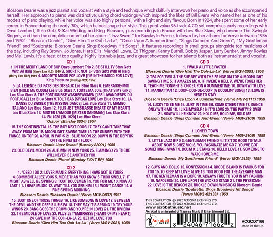 Blossom Dearie: The Early Years Collection 1948-196 [4 CDs]