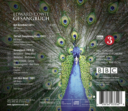 Gesangbuch - Choral Works by Edward Cowie