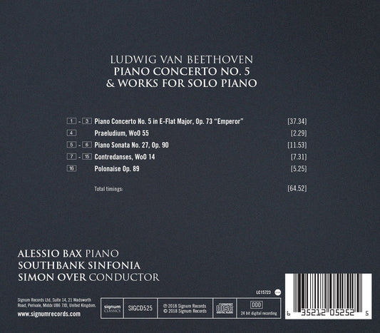 Beethoven: Piano Concerto No. 5 & Works for Solo Piano