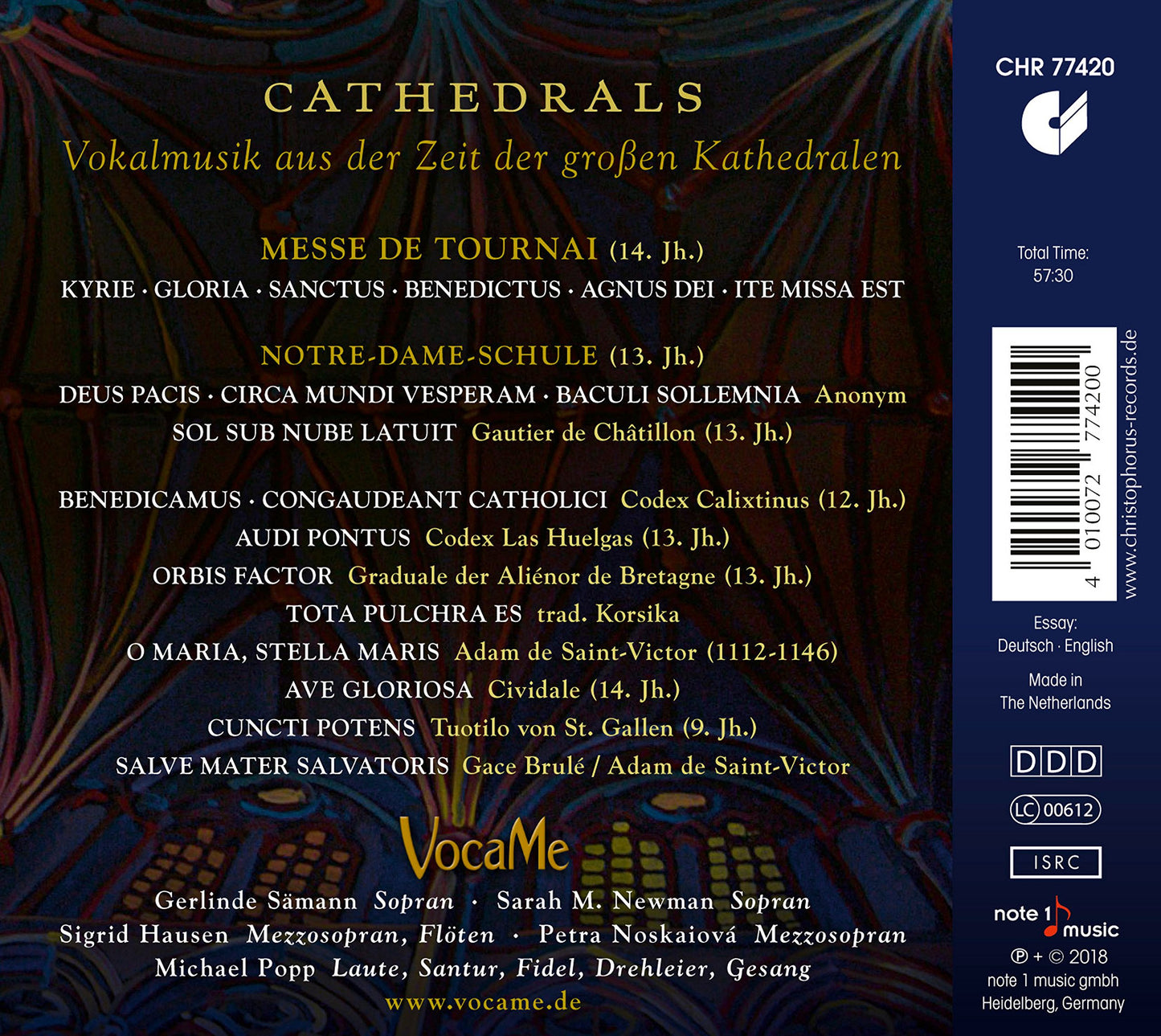 Cathedrals: Vocal music from the time of the great cathedral