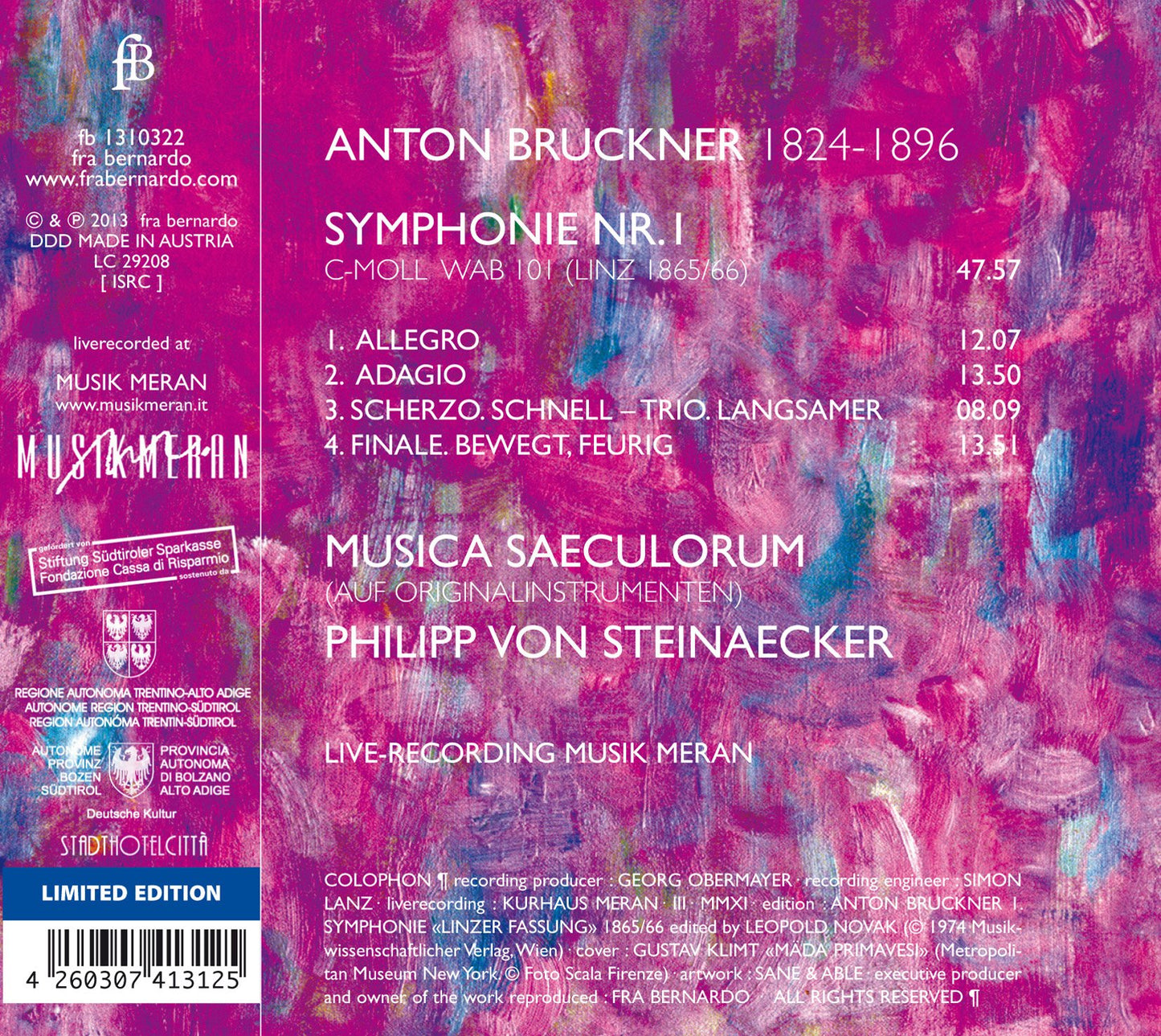 Bruckner: Symphony No. 1 (1877 Linz version, ed. L. Nowak)
