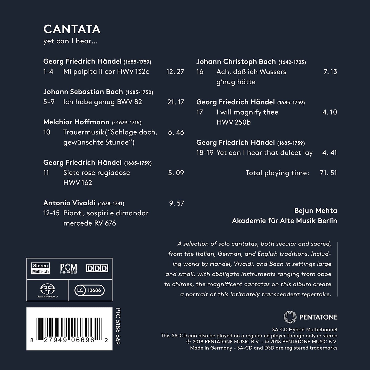 Cantata: Yet Can I Hear...