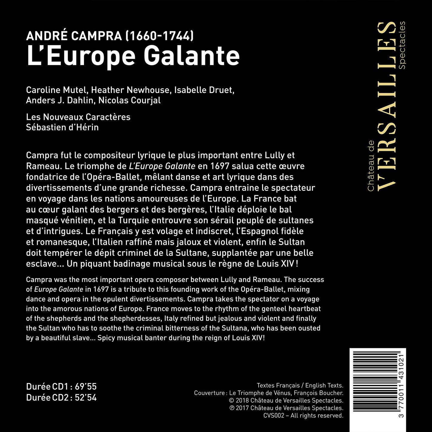 Campra: L'Europe Galante
