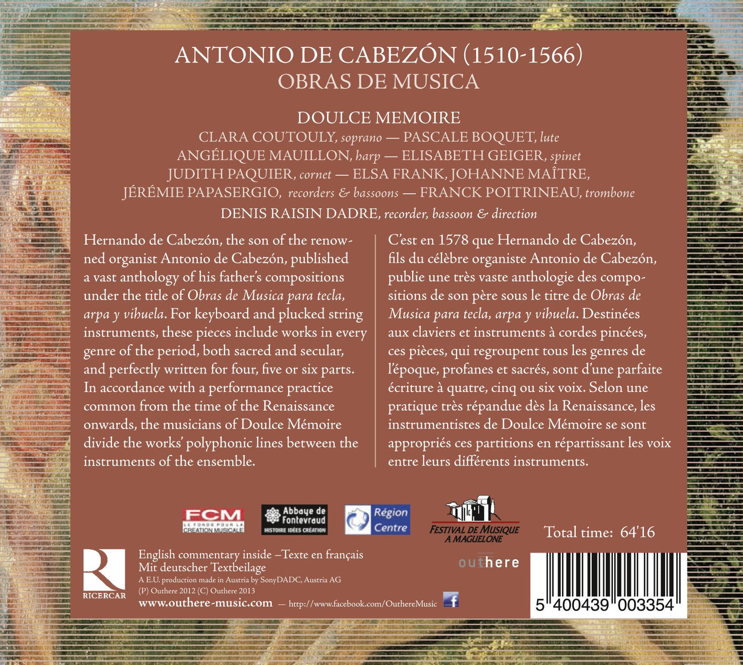 Cabezon: Obras de Musica