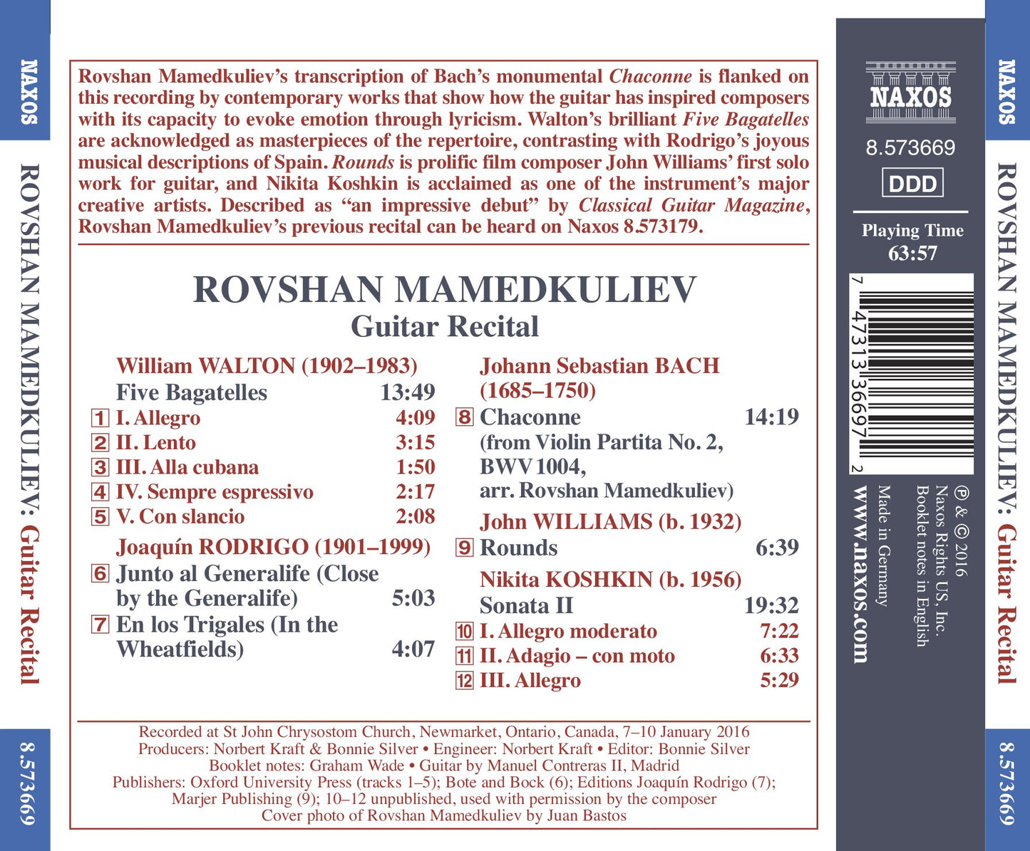 Rovshan Mamedkuliev: Guitar Recital