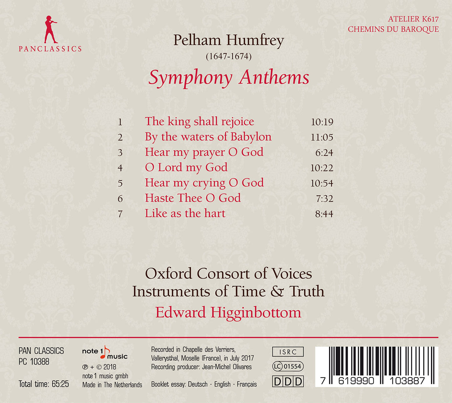 Humfrey: Symphony Anthems