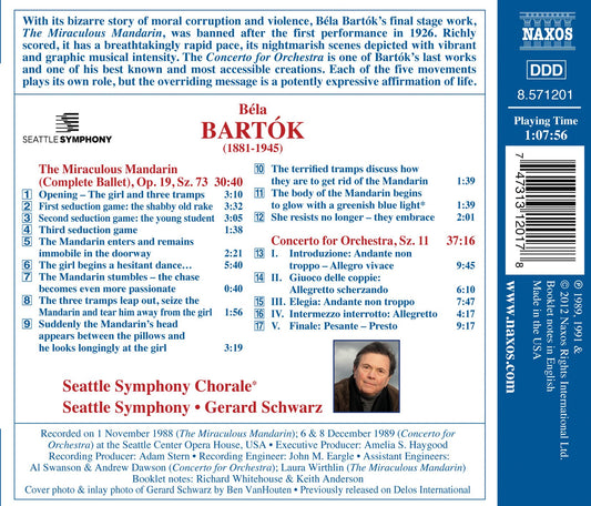 Bartók: The Miraculous Mandarin - Concerto for Orchestra
