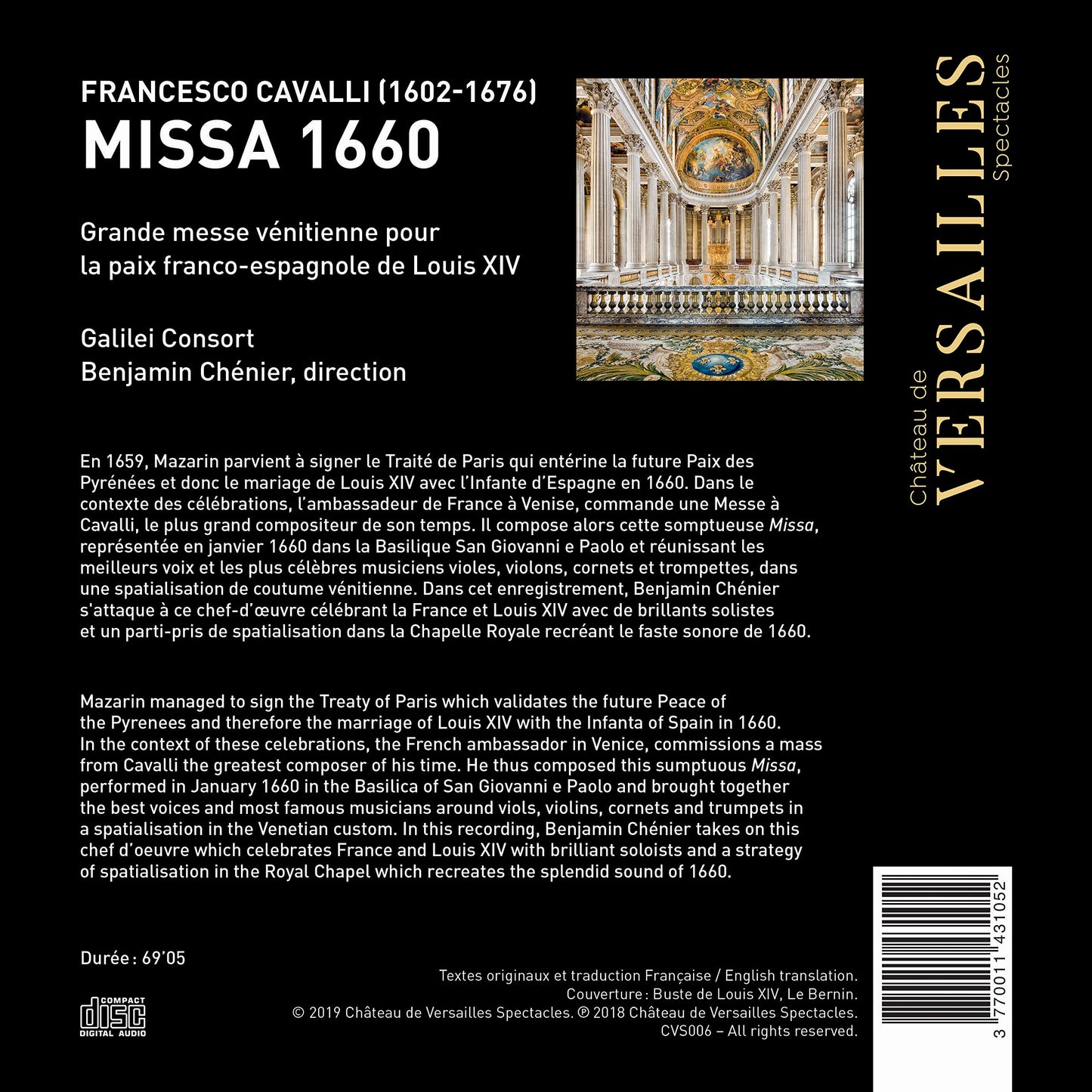 Cavalli: Missa 1660 (Grande messe vénitienne pour la paix fr