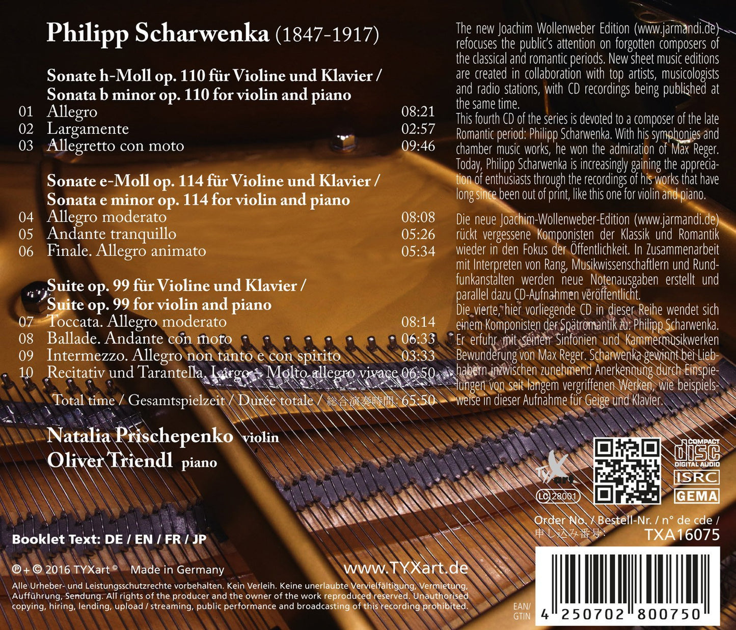 Scharwenka: Works for Violin & Piano