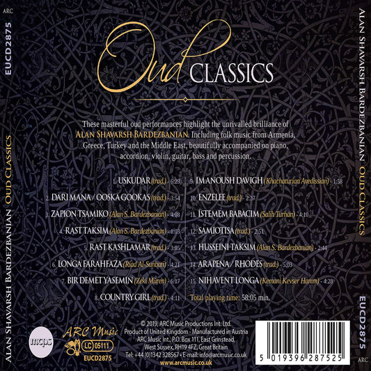Oud Classics From Armenia, The Balkans And Middle East
