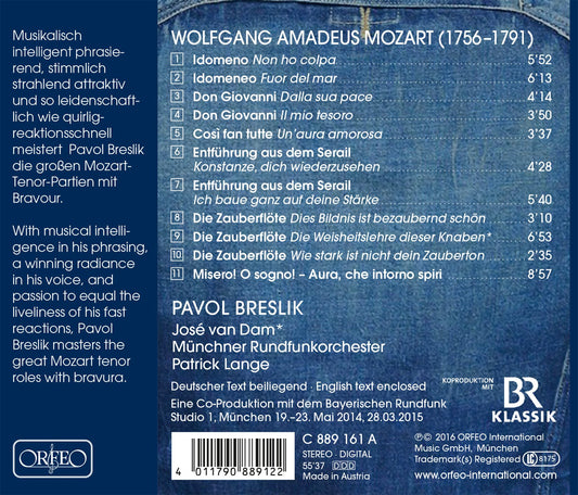 Mozart: Opera Arias