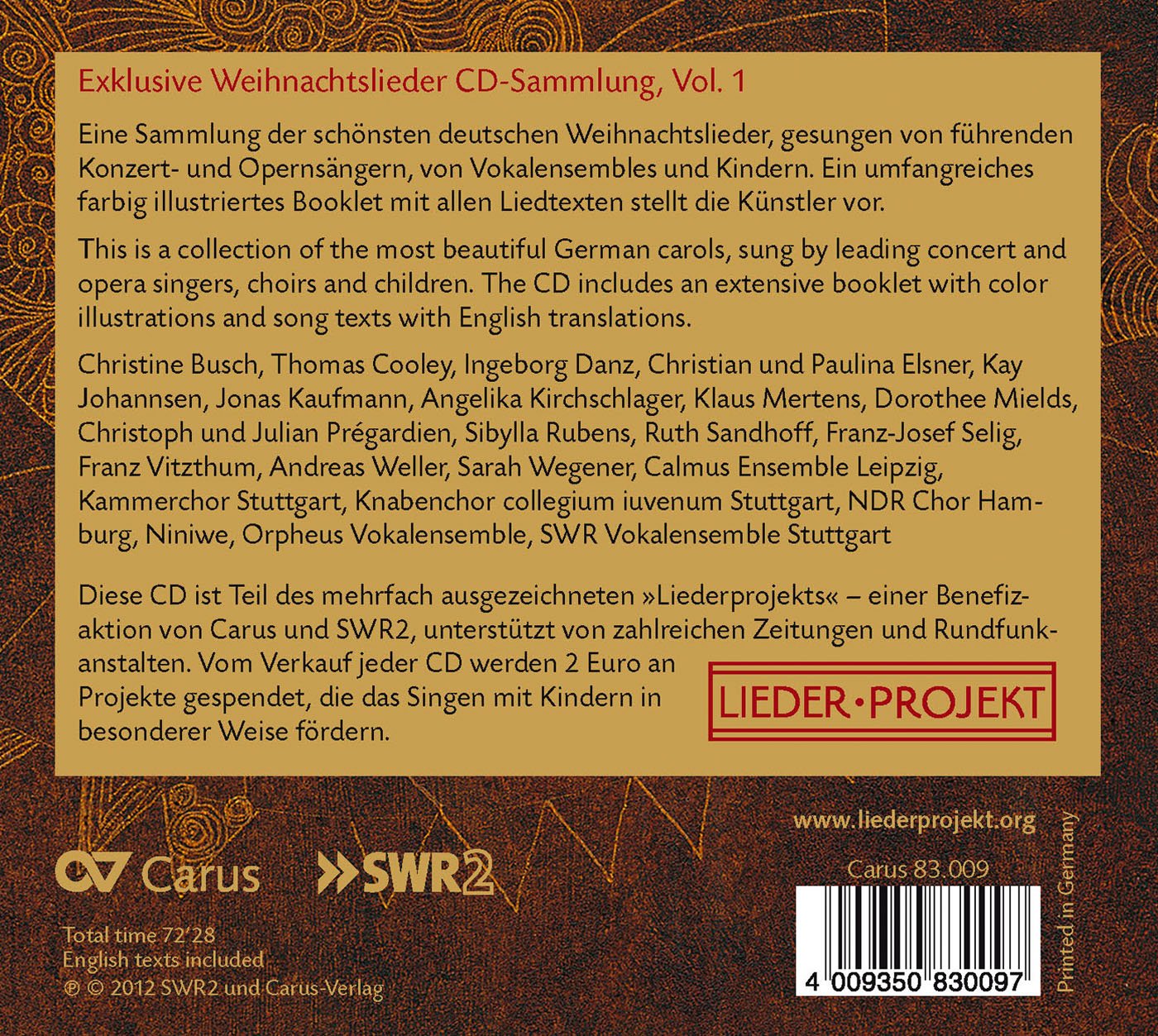 V 1: CHRISTMAS CAROLS (WEIHNAC