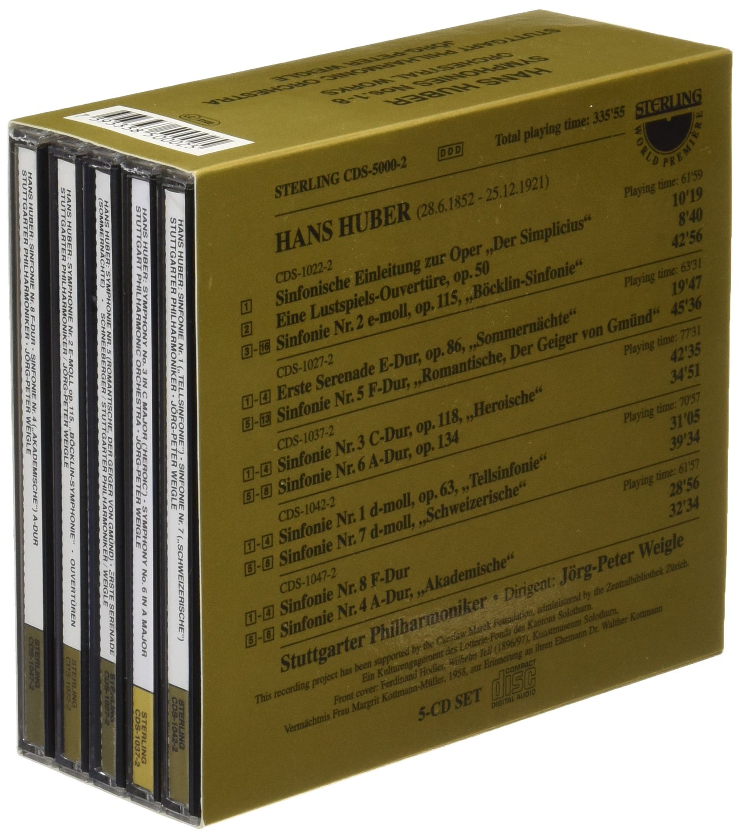 SINFONIEN 1-8 ORCHESTERWERKE