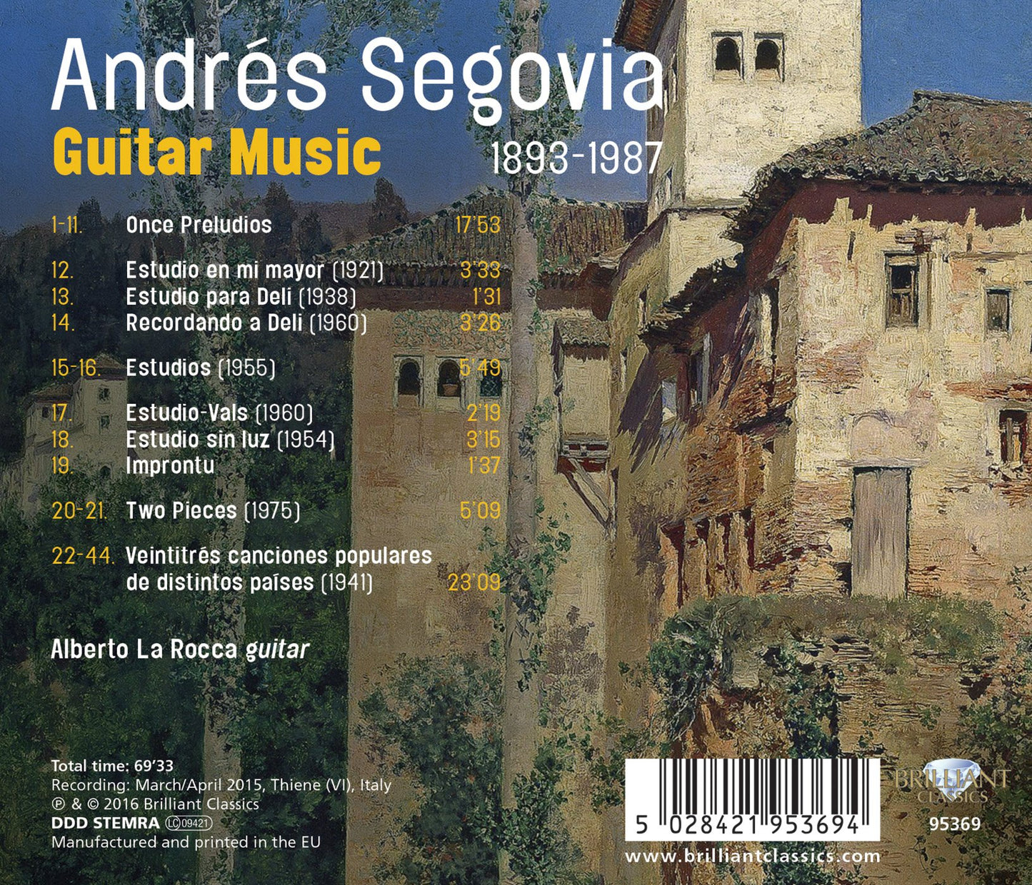 Segovia: Guitar Music