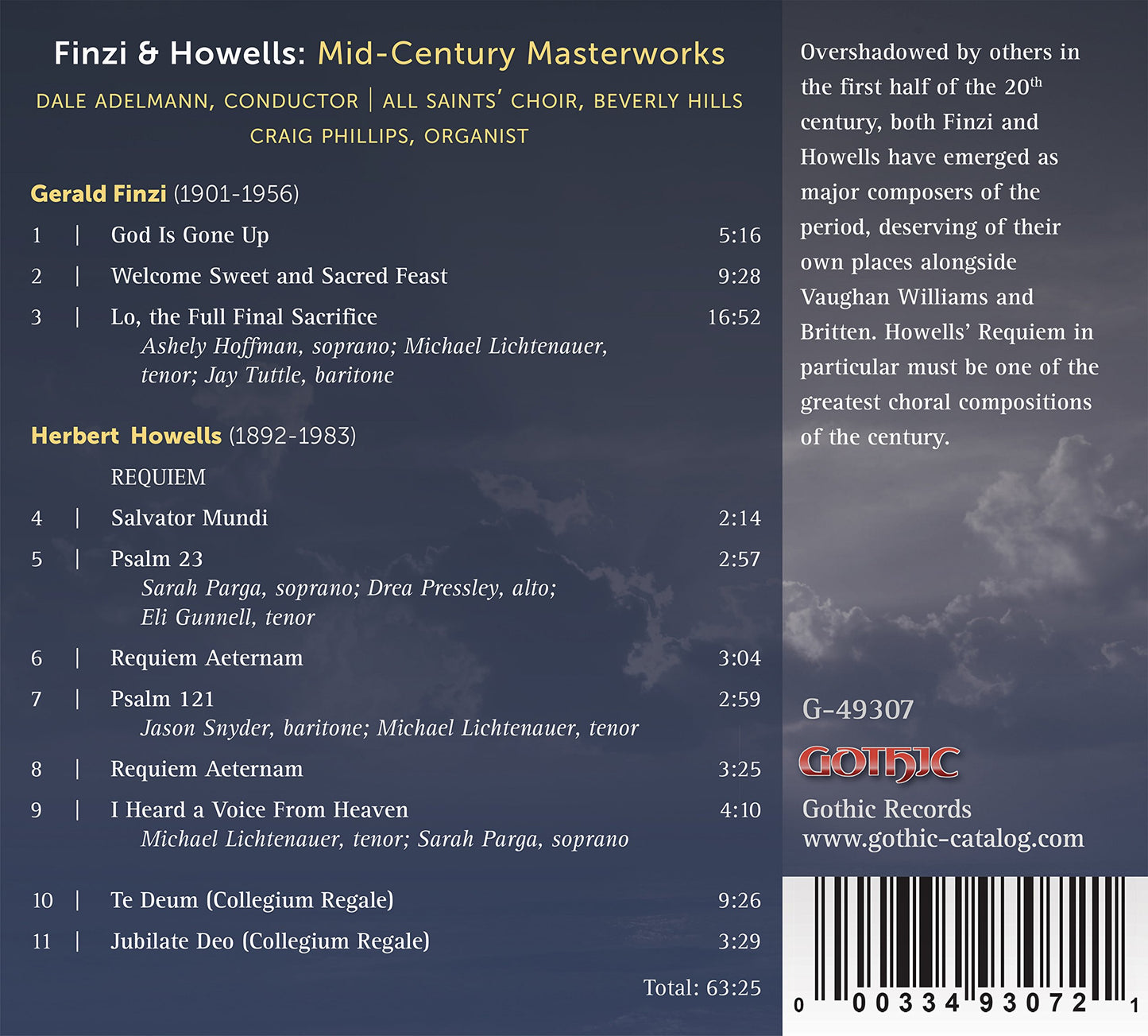 Finzi & Howells: Mid-Century Masterworks