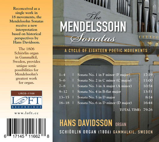 The Mendelssohn Sonatas - A Cycle of Eighteen Poetic Movemen