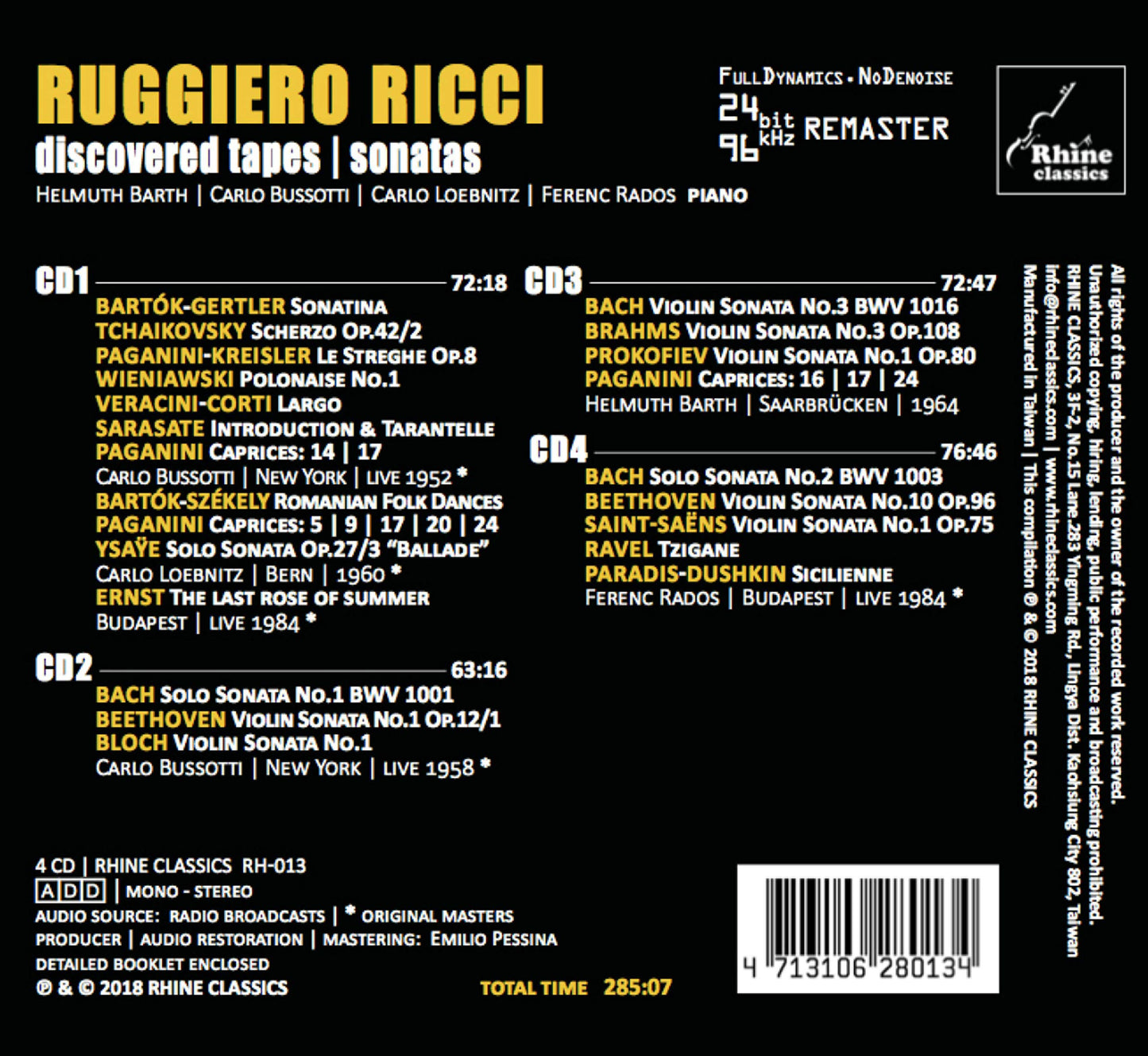 DISCOVERED TAPES - SONATAS