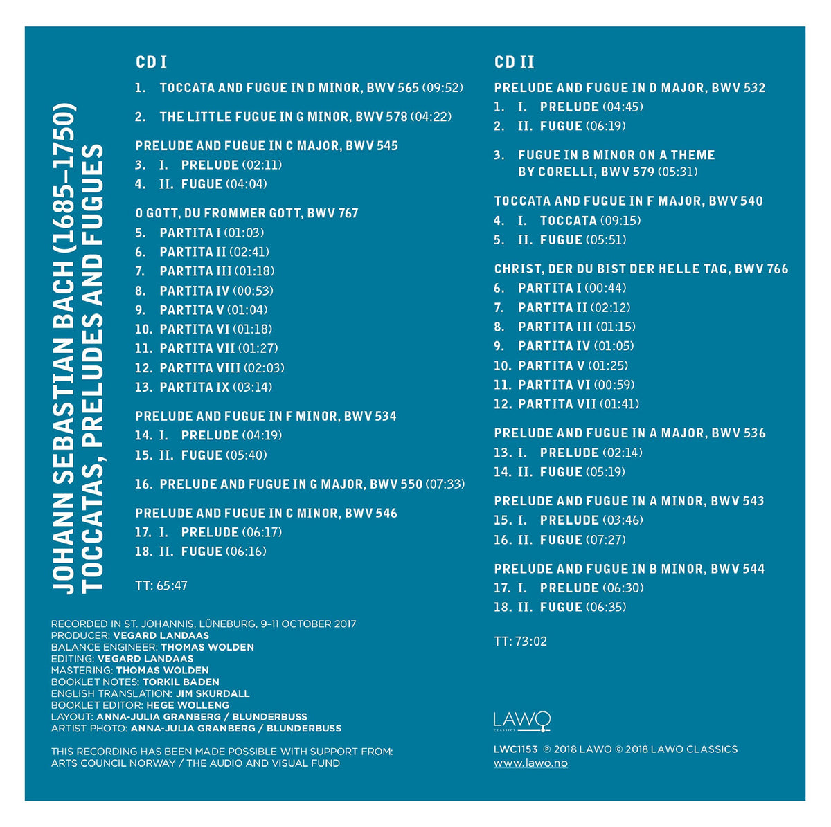 Bach: Toccatas, Preludes and Fugues
