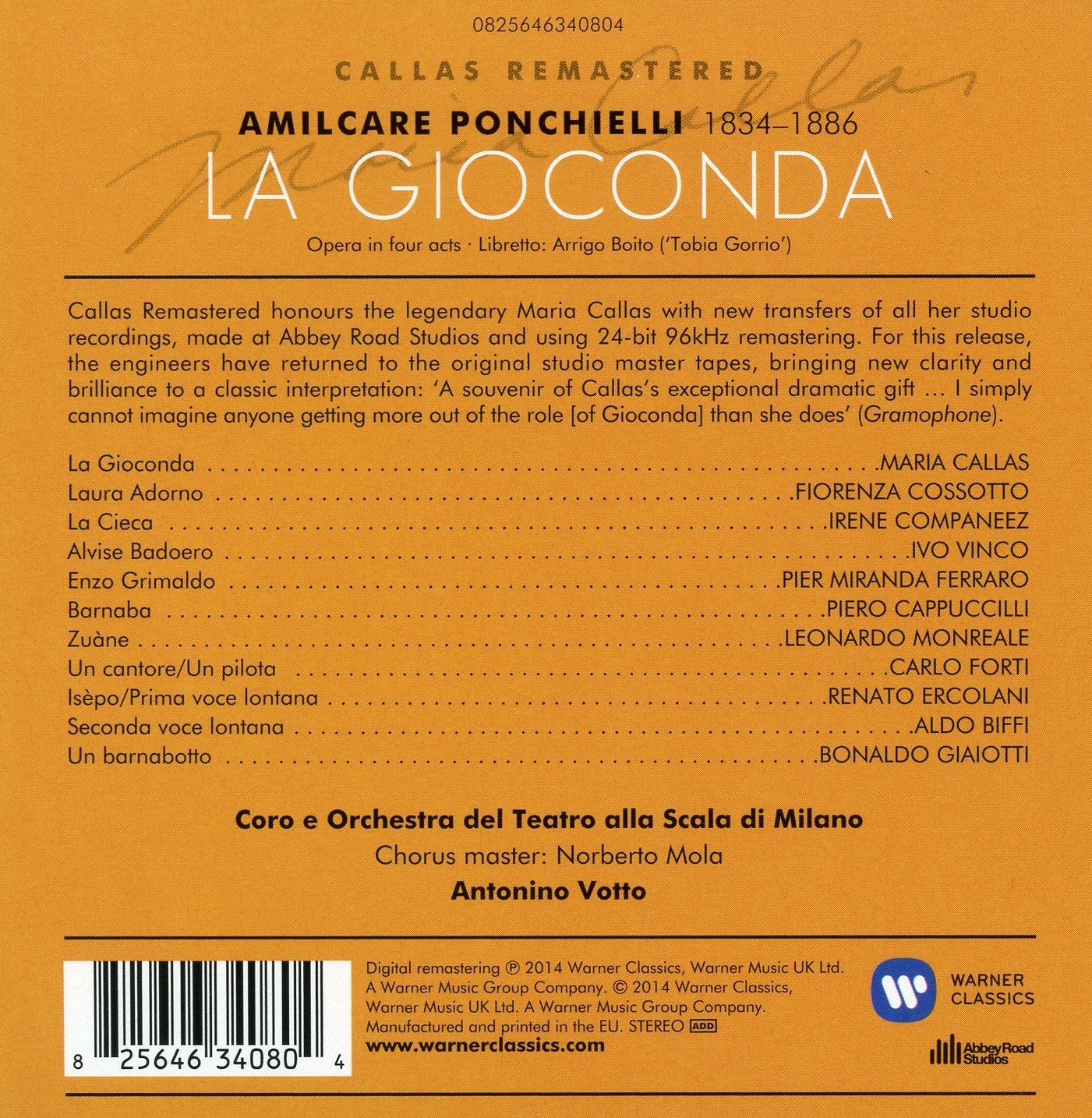 PONCHIELLI: LA GIOCONDA (1959)