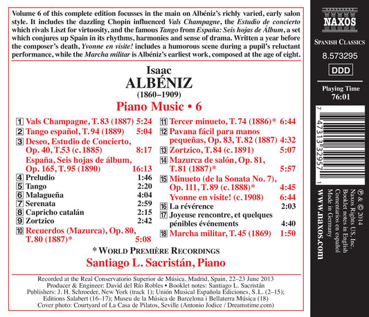 Albéniz: Piano Music, Vol. 6