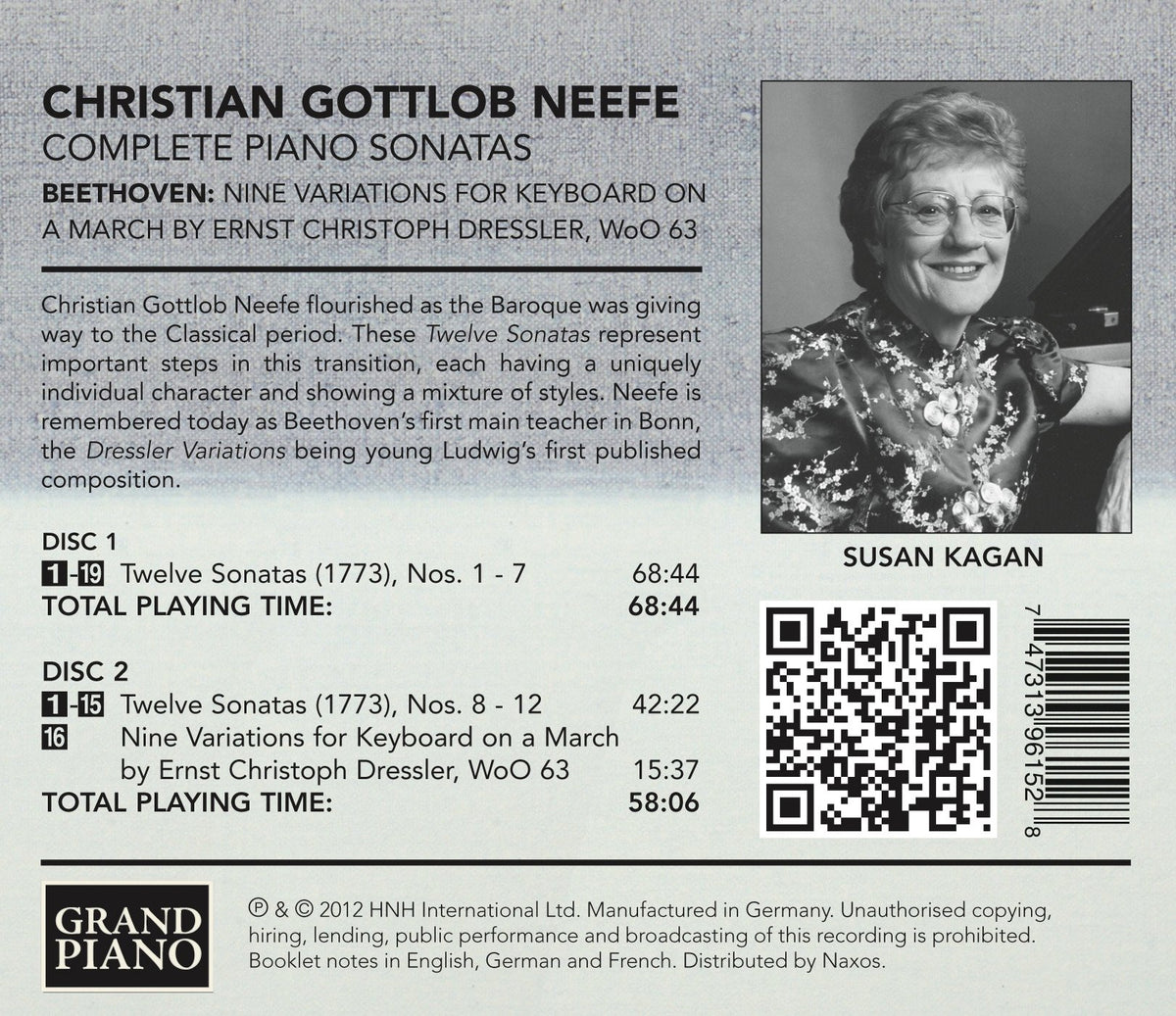 Neefe: 12 Keyboard Sonatas (1773)