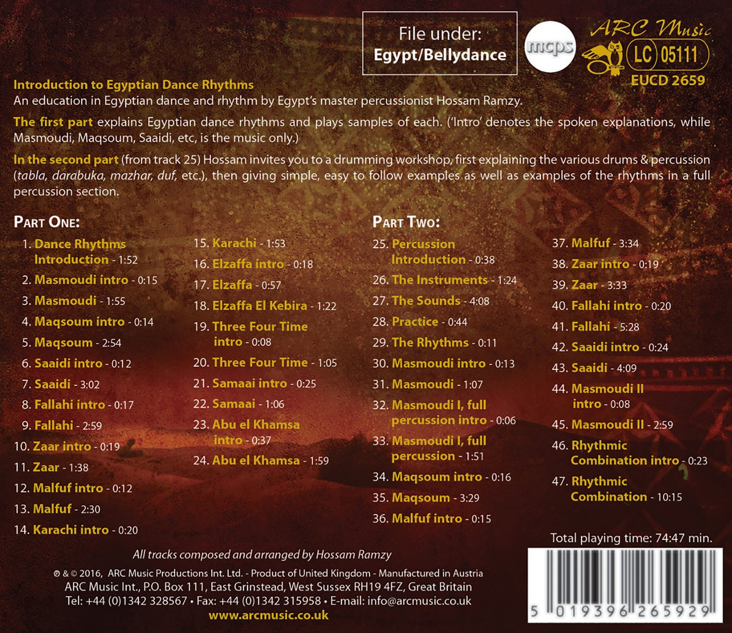 Rhythms of the Nile: Introduction to Egyptian Dance Rhythms