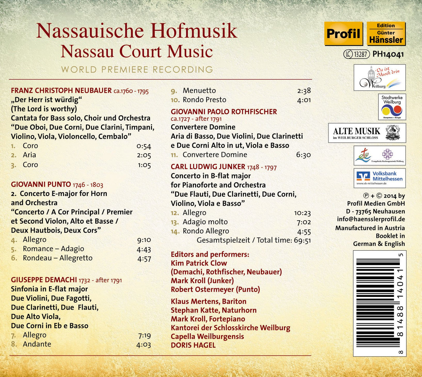 NASSAUISCHE HOFMUSIK