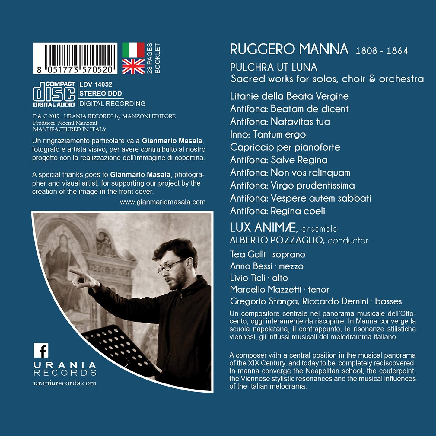 Manna: Pulchra ut luna - Sacred works for solos, choir & orc