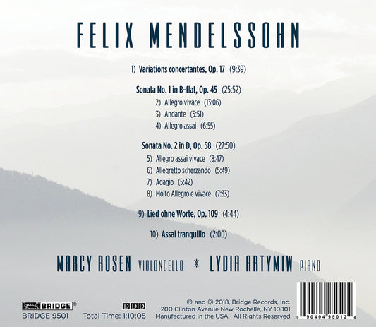 Mendelssohn: Complete Works for Cello & Piano