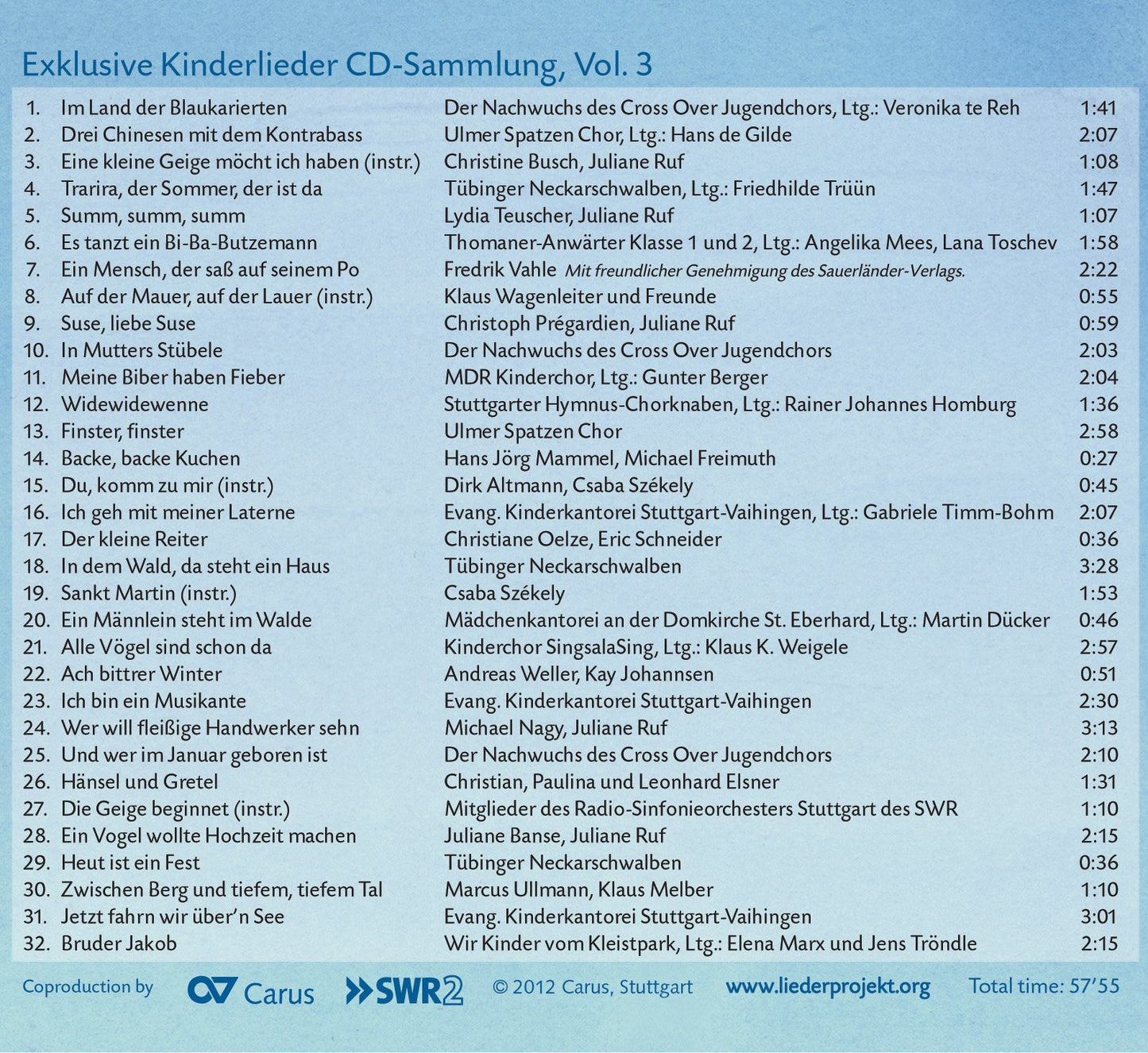 V 3: KINDERLIEDER